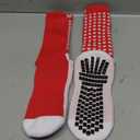 LUX Anti Slip Soccer Knee Socks,Non Slip Football/Basketball/Hockey Sports Grip Socks