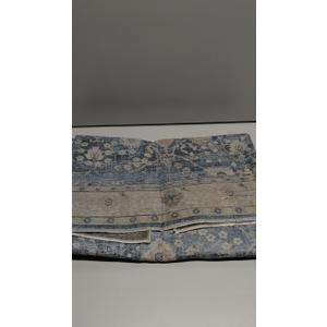 Anidaroel Home Office Chair Rug for Hardwood Floor, 36"x48" Rolling Chair Protector, Computer Gaming Rug, Low Pile Carpet Floor Mat (Blue)