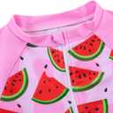 Funnycokid Girls Swimsuit Kids Bathing Suit Rashguard Swimwear Long Sleeve 3 Piece Toddler 3-7 Years