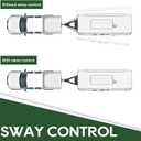 RVGUARD Adjustable Sway Control Kit Right Handed for Trailer, Master The Road with Confidence for Safer and Smoother Towing Experiences