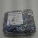 Washable Area Rugs 5'x7' Non-Slip Modern Abstract Soft for Living Room Entryway Bedroom Nursery, Print Pattern, Blue Grey Navy Gray