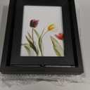 5x7 Rotating Picture Frame 2 Pack, Two-Sided Viewing Display Photo Pine Wooden Real Glass, Vertical or Horizontal Free-Standing Desk Tabletop Frame, Black