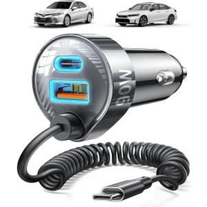 LISEN 90W for iPhone 17 16 15 Pro Max Car Charger USB C Fast Charge,Super Fast for iPhone 17 16 Car Charger USB C Adapter for iPhone 17e 16 15 Pro Max Plus Air,Samsung Galaxy S26 Ultra, Android,36inch