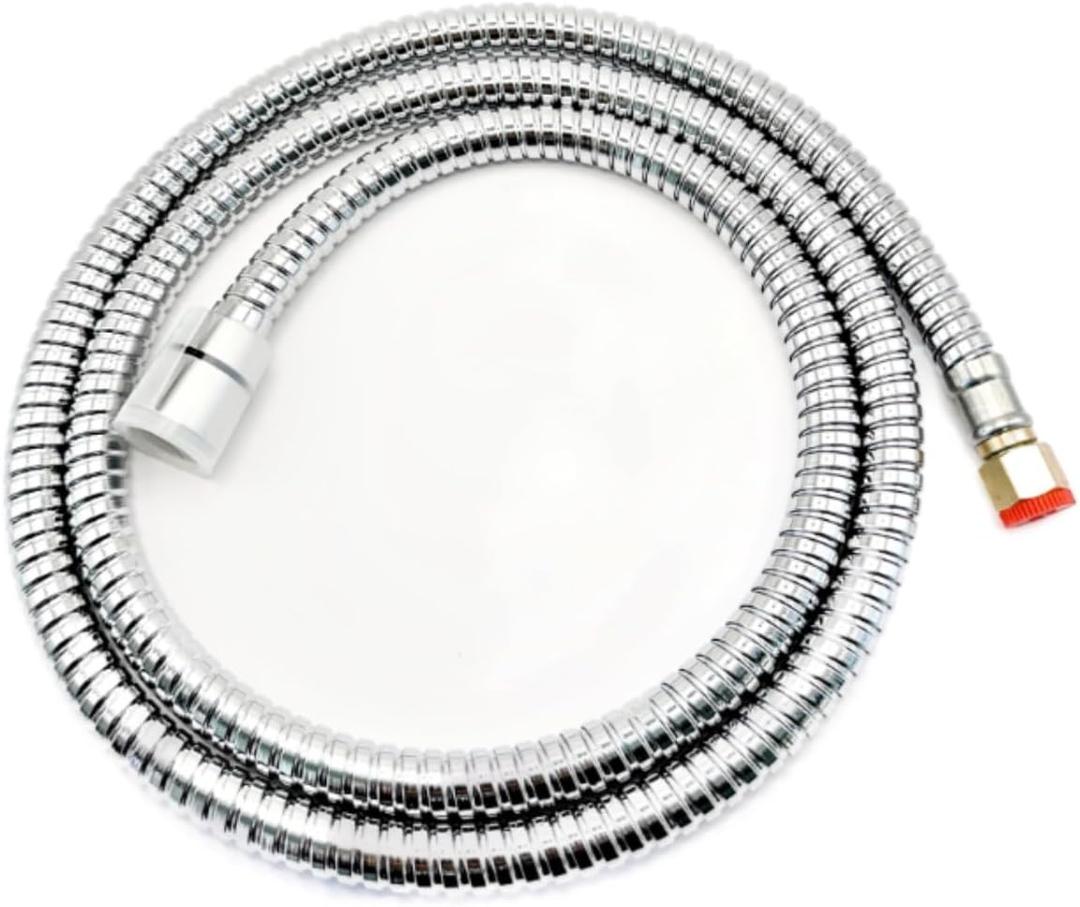 Socila Professional Stainless Steel Shampoo Bowl Hose - 1/2" Thread Sprayer Head to 1/4" Thread Water Pipe for Barber Shop & Salon Sink Replacement Part for Faucet and Sprayer