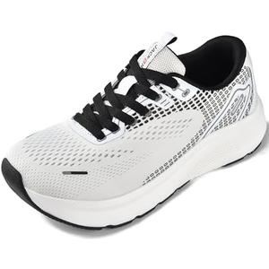 JACKSHIBO Wide Toe Box Shoes Women Arch Support Wide Sneakers for Running Walking Athletic Tennis Orthopedic Plantar Fasciitis Workout with Thick Cushion Zero Drop Sole Width Shoes 38.5