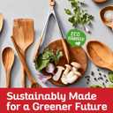 Boxiki Kitchen Tongs for Cooking with Wooden Tips - Wooden Tongs Ideal for BBQ, Salad, Toaster, Bread & Pickles - Made of Natural Olive Wood, Size 12 Inch