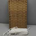70L Slim Laundry Hamper with Lid & Wheels, Rolling Laundry Basket with 2 Removable Liner Bags & 3 Mesh Bags, Narrow Dirty Clothes Basket, Foldable Handwoven Rattan Laundry Sorter, Natural