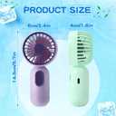Rossesay 36 Pcs Mini Portable Fan Bulk Cute Handheld Lightweight Small Little Personal Hand Eyelash Fan 3 Speeds USB Rechargeable for Women Men Indoor Outdoor Makeup Travel (Multicolor), 2.4 x 1.6 x 5.1 inches