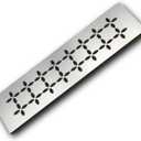 12 Inch Shower Niche Shelf 304 Stainless Steel Rectangular Bathroom Niche Shelf with Brushed Finish and Floral Design Fits Prefabricated Tile Niches Kerdi Board 1 Pack