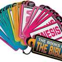 Fun Express Multicolored Books of The Bible Information Cards Set - 12 Pieces - 6.5" x 2.5" - Engaging Educational Tools for Kids' Learning and Fun (Medium)