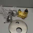 hansgrohe Ecostat Modern Thermostatic Shower Valve Trim with Temperature Control and Diverter in Brushed Nickel, 04231820