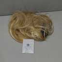 HAIRCUBE Long Blonde Wigs for Women Straight Synthetic Layered Wig with Bangs and Dark Roots
