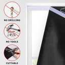 LazBlinds 100% Blackout Roller Shades, No Tools No Drill Cordless Blinds for Windows, Thermal Insulated UV Protection Privacy Window Shades for Bedroom (35''W x 72''H, Stars)