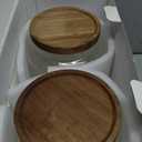 CZHQSMZ Set of 2 Large Glass Flour and Sugar Containers with 132 Pantry Labels - Glass Food Storage Jars with Airtight Bamboo Lid for Flour Pasta Candy Coffee Cookie and More(1 Gallon/4000 ml)