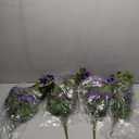 365 Blooming Decor Artificial Pansy Bushes, Lifelike Purple/Pink/Lavender Blooms, Luxury Fake Silk Pansies, Set of 4 for Planter, Porch, Window Box Home Decor, Water Proof.