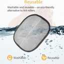 EKoo 2 Pcs Pet Hair Remover Glove-Reusable Pet Grooming Glove Electrostatic Pet Hair Removal Gloves for Removing Cat & Dog Hair from Furniture, Car Seats, Bedding, Carpets, and Clothes