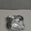 AXL Caster Wheels 3 Inch Set of 4 Heavy Duty 3/8"-1" (25mm) Threaded Stem Casters,Wheel Replacement for Clothing Garment Rack, Shelving Rack, Whiteboard (Pack of 4, 2 with Brake & 2 Without) (Black)