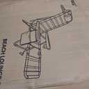 Beach Chair with Footrest High Back 5 Positions Reclining Beach Lounge Chair with Backpack Straps, Cooler Bag & Cup Holder for Outdoor Camping Poolside