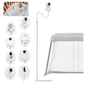 Baby Monitor Floor Stand Holder Mount Compactible for Nanit Pro & Flex Stand,Infant Optics DXR-8 Pro,VTech VM901/VM819/RM7764,Momcozy,HelloBaby,eufy E110,nooie IPC100,Motorola VM75/VM50G/VM44