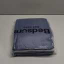 Bedsure GentleSoft 100% Cotton Blanket Queen Size for Bed - Breathable and Lightweight, Soft Cozy Textured Herringbone Woven Blanket for Summer, Navy Blue, 90x90 inches