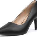 IDIFU IN3 High Heels Pumps Closed Toe Heels Women's Pumps Stiletto Pointed Toe Dress Shoes Wedding Prom Bridal Work Office Bride Guest Trendy Dressy Fashion Comfortable Pump Shoes (7.5)