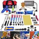 Super PDR Dent Puller Kit Paintless Dent Repair Kit for Car  Slide Hammer Suction Cup and PDR Light for 98% Auto Body Dent Removal, Hail Damage & Appliance Dents or Vehicle Dent Removal