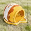 Honey Hamster Hideout, Ceramic Small Pet Hideaway House, Guinea Pig Habitat Decor, Cute Syrian Hut, Chinchilla Cage Accessories for Dwarf Hamsters, Mice, Rats, Toads