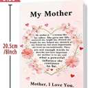 4 x FANCYLUCKY Funny Mothers Day Card for Mom, Happy Mother's Day Card from Daughter Son, Gift for Mother Grandma