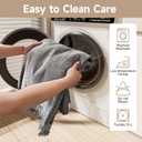 Oversized L-Shaped Covers for Couches L Shaped Couch Cover Blanket 2 Piece Sectional Couch Covers L Shape Sofa Covers Washable L Shape Deep Grey 71"x118"& 91"x134"