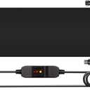 Walensee Snow Melting Mats for Stairs, 10" x 30" Graphene Heated Outdoor Mats with Plug, NoSlip Rubber Snow Heating Mats, 3 in/h Speed, Ice Melts Pads for Winter Sidewalks, Steps, Decks Snow Removal