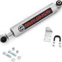 Rough Country N3 Steering Stabilizer for Chevy Silverado & GMC Sierra 1500 (1999-2006) with 4-6" Lift - Reduces Bump Steer & Vibration, Improves Control