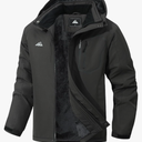 Men’s Winter Ski Snow Jacket - Warm Fleece Lined Parka, Water-Resistant Raincoat For Cold Outdoor Sports, Size XL 