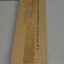 BAYKA Wall Shelves for Bedroom Decor, Floating Wall Shelves for Living Room Kitchen Storage, Mounted Rustic Wood Floating Shelves for Kids Books, Corner Shelves for Bathroom, Office(Set of 3) (Black Board & Black Brackets)