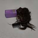 KooKaStyle Invisible Wire Hair Extensions with Transparent Headband Adjustable Size 4 Secure Clips Long Wavy Secret Wire Hairpiece 20 Inch Chestnut Brown with Blonde Highlights for Women