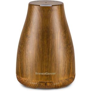 InnoGear Essential Oil Diffuser, Premium 5-in-1 Diffusers for Home Scent Aromatherapy Diffuser Air Desk Humidifier for Bedroom Large Room Office 7 Color LED 2 Mist Mode Waterless Auto Off, Bronze