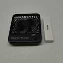 Warmco 10000mAh Portable Travel Fan 7-inch, [10-24H Runtime] Ultra-thin Digital Display Small Desk Battery Operated Fan for Camping, Office, Bedroom, Cruise Essentials 2025 (Black)