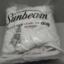 Sunbeam Electric Heated Mattress Pad Twin 75" x 39" 12 Heat Settings 12-Hour Auto Shut-Off Fast Heating Soft Cozy Fabric Deep Pocket Skirt Machine Washable (White Non-woven)