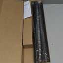 Heavy Duty Double Curtain Rod 32-60 Inch Length, 1 Inch Adjustable Matte Black Double Curtain Rod with Brackets, Long Double Curtain Rod for Windows Sliding Door (Black, 32-60", 1 PCS)