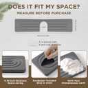 Faucet Mat for Kitchen Sink, Diatomite Stone Drying Sink Protectors, Bathroom Faucet Splash Guard, Quick Dry Water Absorbing, Non-Slip Stone Tray for Kitchen Counter, Grey, 15.7" x 3.9" (Gray)