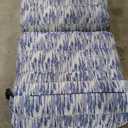 Folding Sofa Bed, Convertible Sleeper Chair, Floor Couch for Adults with Back Support and Pillow, Comfy Floor Sofa Lounge for Small Spaces, Blue and Gray Striped