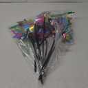 Hausse 10 Pack Reflective Pinwheels Wind Spinner, Extra Sparkly Rainbow Pinwheel with Stakes, Bird Repellent Blinder Devices Deterrent to Scare Birds Away from Yard Patio Farm Garden, Colorful