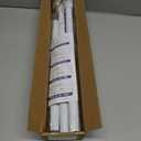 Shower Curtain Rod 45-77 Inch White Shower Rod 7/8" Tension Curtain Rod Adjustable Curtain Rods No Drilling Shower Tension Rod Shower Curtain Tension Rod for Bathroom Windows Doorways