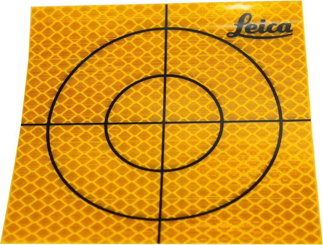 Reflective Tape Survey Targets (20pcs 50X50mm, Yellow)