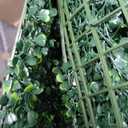 Grooy 48"x 120"(40 sq.ft) Artificial Boxwood Grass Wall Roll with Flowers | UV-Resistant Boxwood Hedge, Green Boxwood Leaves Fence Backdrop, Fake Ivy Greenery, Plant Wall Decor for Outdoor Indoor