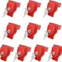 Glad Hand Lock Keyed Alike 10 Pack Heavy Duty Aluminum Air Brake Glad Hand Lock for Tractor Trailer