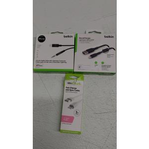 Cables Pack Of 3 For iPhone USB A