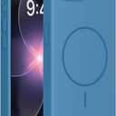 Miracase Magnetic for iPhone 17e Case & iPhone 16e Case, [Soft Anti-Scratch Microfiber Lining], Compatible with MagSafe, Silicone Shockproof Protection Phone Case for iPhone 17e/16e, Capri Blue