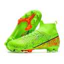 Unisex-Child Soccer Cleats Lightweight Training 5.5 Big Kid Green/Orange/Black, 37, 24.0 cm