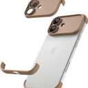 Frameles Phone CaseCompatible with iPhone 17 CaseTPU Minimalist Protective. Brown