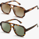 livho Trendy Polarized Square Aviator Sunglasses Women Men Square Eyewear Frame, Retro Sun Glasses for Women Men 2025 Shades